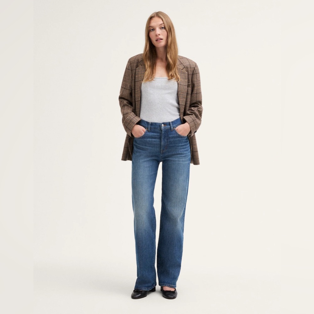 NWT Madewell The Tall Perfect Vintage Wide Leg Jean in Harvey Wash